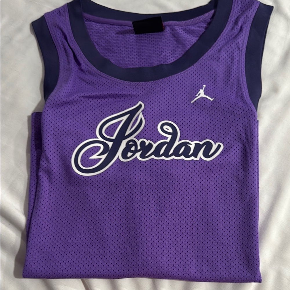 Jordan Purple Perforated Athletic Top